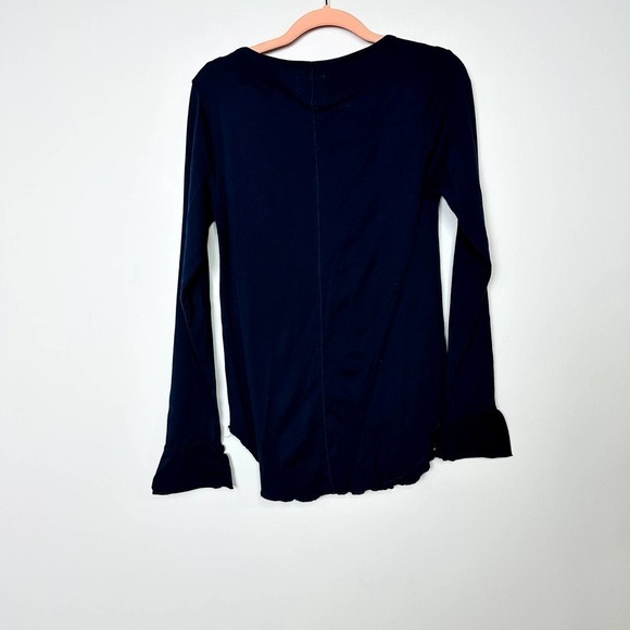 Chaser Revolve NWT Baby Rib Long Sleeve Henley Comfy Top Twilight Size Medium - Picture 5 of 5